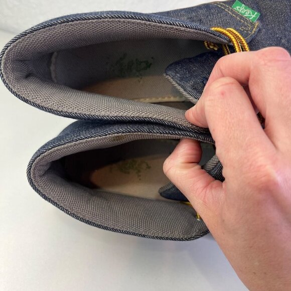 Keep Unisex Shaheen Shoe Size 10 Women 8.5 Men Non Slip Rubber Sole Mid Top Blue - Picture 7 of 11